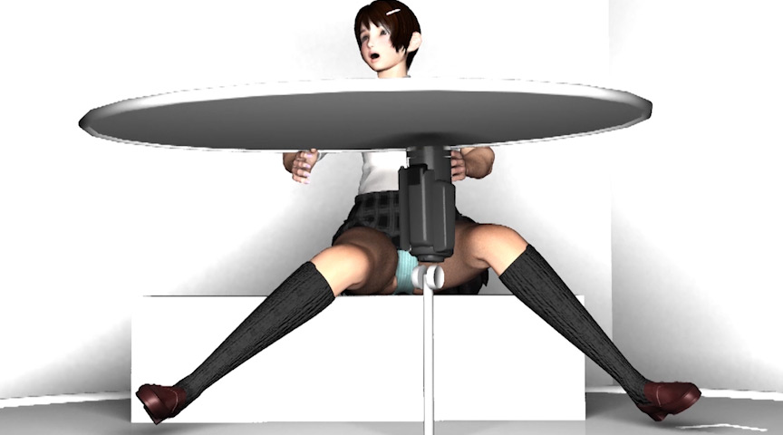 リビドーラボの3DCG女子学生パンチラ盗撮動画総集編2